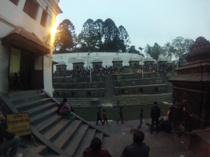 Pashupati Temple death bed on the left  side